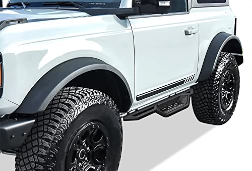 Estribos Tubulares Negros 6 Pulgadas para Ford Bronco