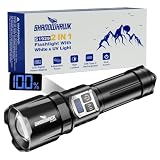 Shadowhawk Torcia LED Potente Professionale 1000000 Lumen, 30W Portata 1 Km