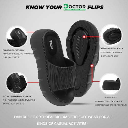 Image of DOCTOR HEALTH SUPER SOFT Slippers for Women | Orthopedic Comfort | Cushioned Sole | All-Day Comfort & Support | Lightweight & Pain Relief Slip-On