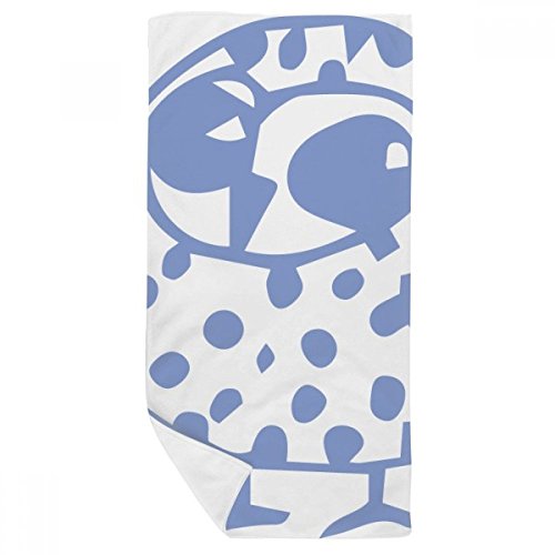 Serviette de bain oiseaux multicolore au design cartoon et texture douce protectrice