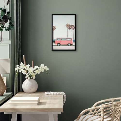 Americanflat 17x11 Picture Frame with Polished Plexiglass - Streamline Collection - Thin Border Picture Frame for Wall Display - Hanging Hardware Included - Black