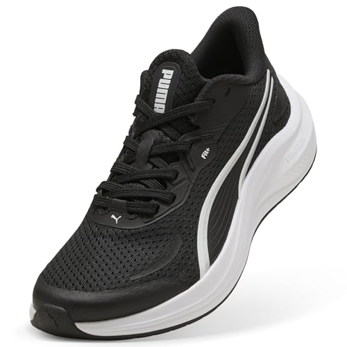 PUMA Unisex Kinder Skyrocket Lite 2 Jr Sneaker, Puma Schwarz Puma Weiß Puma Silber, 6 UK EU