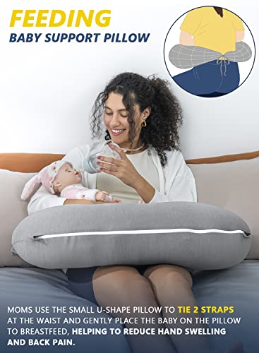 INSEN Travesseiro de leitura, travesseiro de costas para sentar na cama para ler, enfermeira e relax