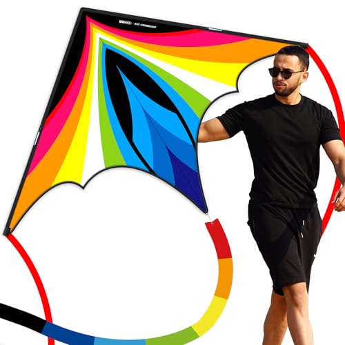 Delta Kite - Easy to Fly, Perfect for Outdoor Fun,Complete Set wi...