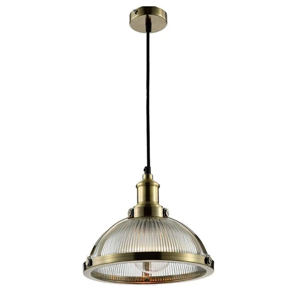 Lámpara de techo retro de vidrio antigüedad iluminación para isla de cocina y barra de bar