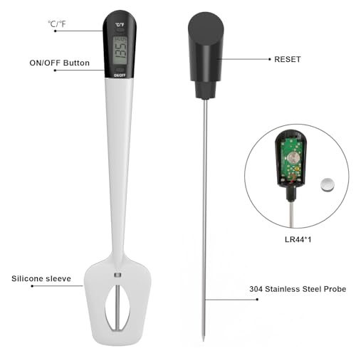 Efeng TH080W Digital Meat Thermometer Candy Thermometer Spatula Thermometerwith Pot Clip & 9 Inch Probe – Fast Instant Read Digital Food Thermometer thumb #1