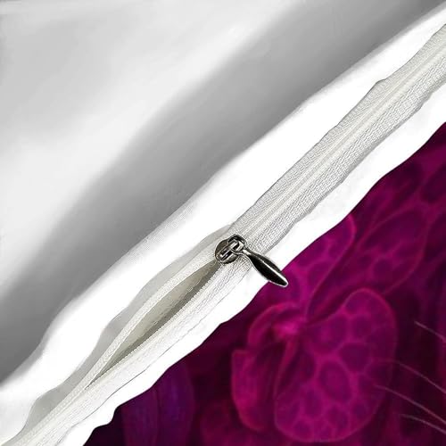 Housse de couette léopard 135x200 microfiltre lit single avec taie