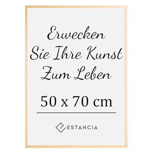 Estancia Bilderrahmen aus Eichenholz 50x70 cm mit Bruchsicherem Acrylglas | Moderner Holzbilderrahmen 50 x 70 cm