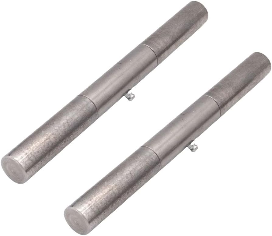 Mytee Products 2 Pack 10" Heavy Duty Steel Weld-On Greaseable Trailer Ramp Door Hinge – Steel Smooth Swing Barrel Design, Ideal for Utility Trailers, Ramps & Truck Doors
