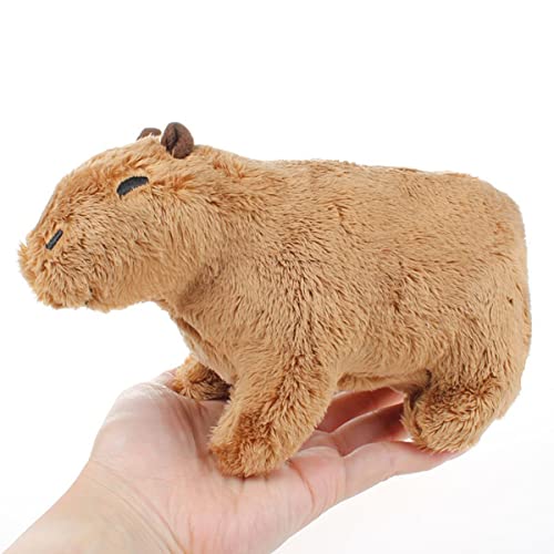 Likmind Mixdameny 7.8 Inch Capybara Stuffed Animal, 2 Pcs Cute Cartoon Animal Doll Super Soft Plush Figure Toy Gifts For Children #TOP1
