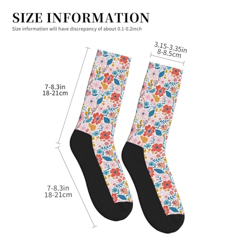 Work Socks for Men - Floral Ditsy Mens Socks, Crew Socks for Men Women Teens Gift2