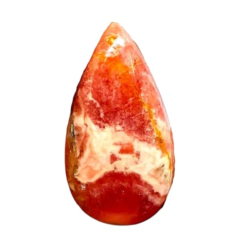 Rhodochrosite naturelle poire 30mm pierre en vrac cabochon fabrication bague collier pendentif