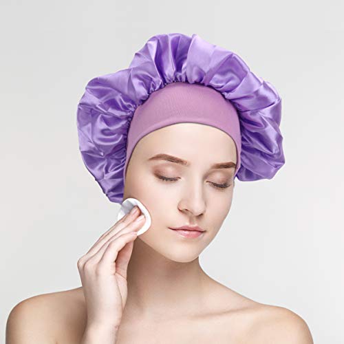 PIXNOR 6 Pcs Tampas de Sono BonÃ© de Cetim ChapÃ©u SalÃ£o Cap Perda de Cabelo ChapÃ©u Tampa da CabeÃ