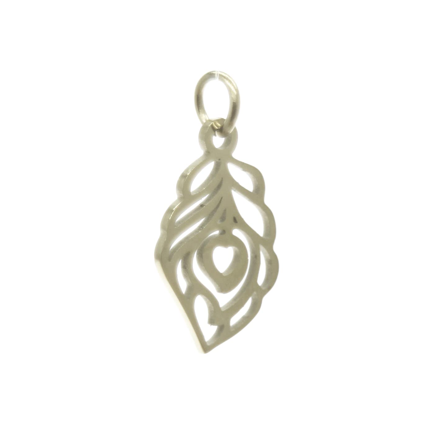 10pcs Stainless Steel Charms Leaf Shape Charms Pendant DIY Necklace Bracelet Earring for Jewelry Making