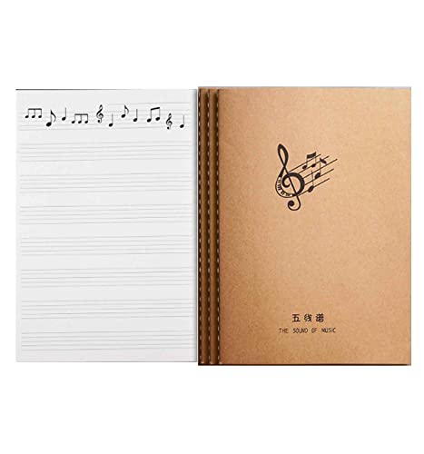 五線譜ノート音楽ノート3冊音楽5線ノート音楽ノート音楽帳 楽譜 ノート 子供練習帳 B5 両面を書く初心者向け専門者向け、ギタノート (初心者-20枚40ページ)