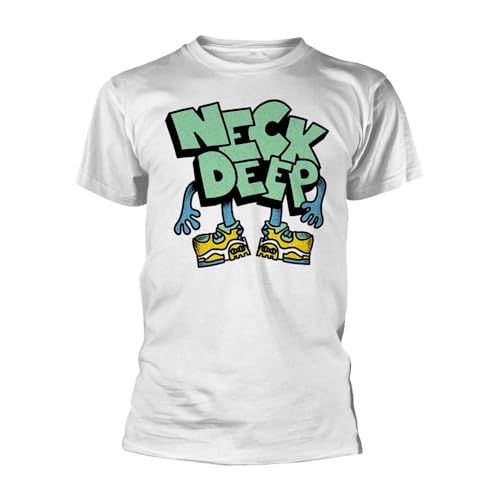Photo de Neck Deep - T-Shirt Text Guy - Adulte (S) (Blanc)