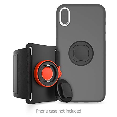 Running Phone Holder Cell Phone Armband for iPhone 11 Pro Max XR XS 7 8 Plus Galaxy Note 10 Plus S20 Ultra and More Quick Mount and Detachable Adjustable Phone Arm Band Built Key Holder and Ultra-Lock