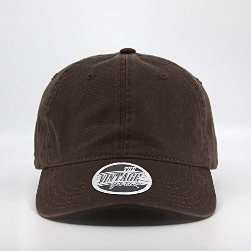 Image of Classic Washed Cotton Baseball Cap - Vintage Adjustable Dad Hat, Curved Bill for Men Women, Outdoor Everyday Wear