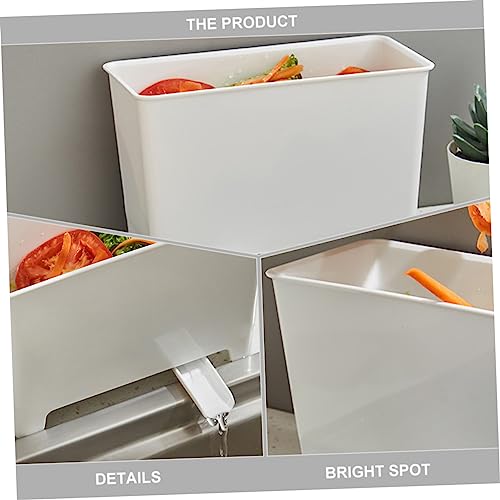 Set 2 canecas de basura para cocina de plástico con tapa miniatura 5