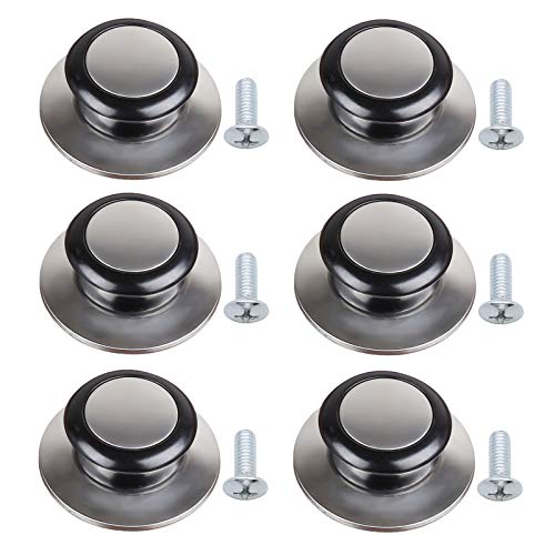 6 Piezas Manija De La Perilla De La Tapa De La Olla Mango De Reemplazo De La Tapa De La Olla Perilla De Olla Bot�n De Tapa De Olla Para Tapas Universales De Utensilios De Cocina, Asas De Repuesto