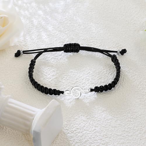 SmileBelle Music Gifts for Women and Men, Music Guitar Gifts Teacher Appreciation Bracelet as Marching Band Jewelry Concert Essentials for Choir Student Musical Lovers3