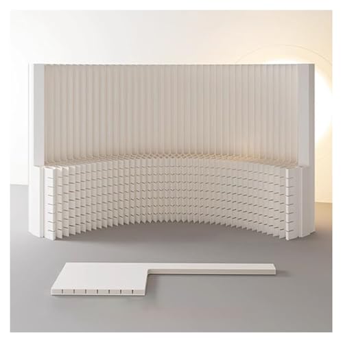 Cortinas separadoras de ambientes, Separador de Pared de Papel Plegable con estantes, para Sala de Estar y Dormitorio, para separación de Espacios en casa y Oficina (150 x 200 x 43