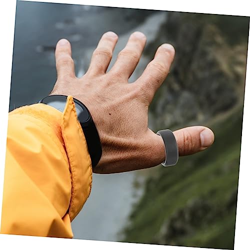 Anillos de silicona para hombres 10 piezas miniatura 2
