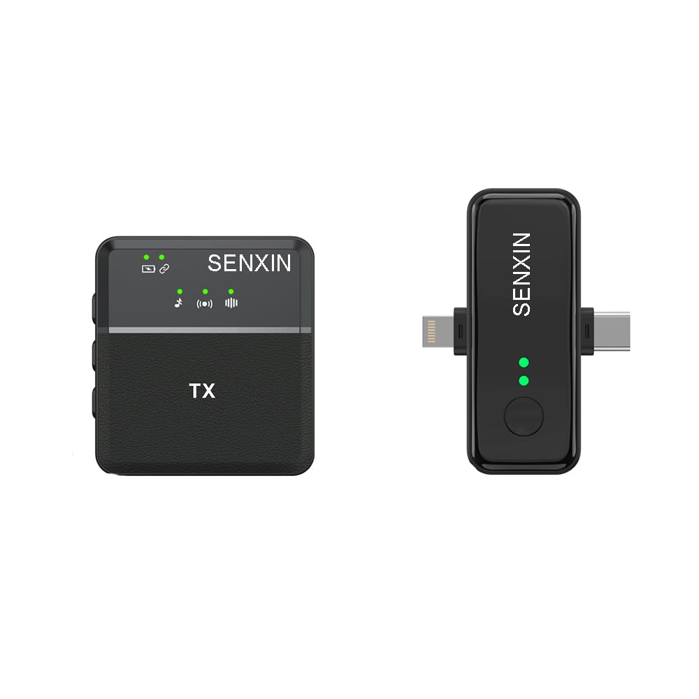 Amazon.com: SENXIN 3 in 1 Square Wireless Lavalier Microphones for
