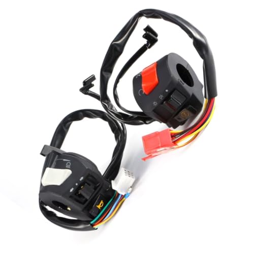 Commande clignotant moto universelle 22mm avec interrupteur phare antibrouillard push