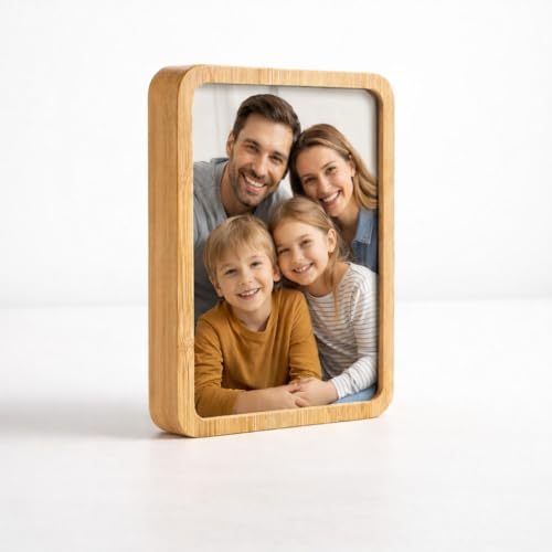 Image of Rangoli Personalized Photo Frame Size- 200mm x 140mm x 27mm | Custom Picture Frame with Your Photo | Premium Tabletop Frame for Home Decor, Gifts for Birthday, Anniversary & Special Occasions.. D-4