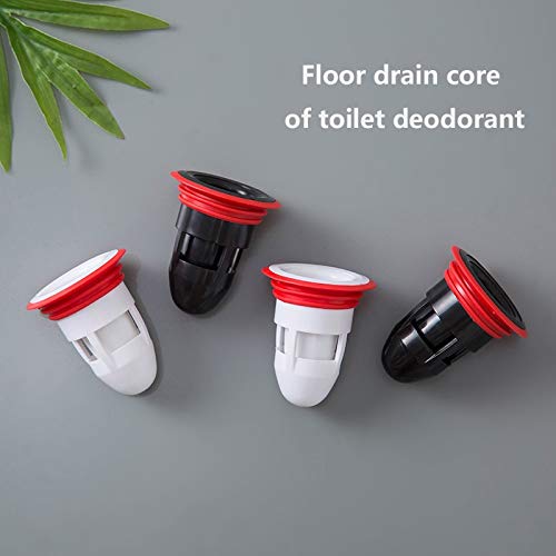 Tapón para desagüe de baño y WC, núcleo interno antiolor con resorte automático, filtro antitaponamiento, silicona y PP (blanco) miniatura 5