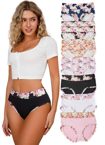 Hialegion Women's Panties Women's Seamless Panties Panties Pink Pattern Panties 7.1XL~4XL Pack, All-over Pink(Black*1,White*1,Cyan*1,Pink*1) & A Little Pink(Black*1, White*1,Pink*1), 4XL Plus Hialegion Women's Panties Women's Seamless Panties Panties Pink Pattern Panties 7.1XL~4XL Pack, All-over Pink(Black*1,White*1,Cyan*1,Pink*1) & A Little Pink(Black*1, White*1,Pink*1), 4XL Plus