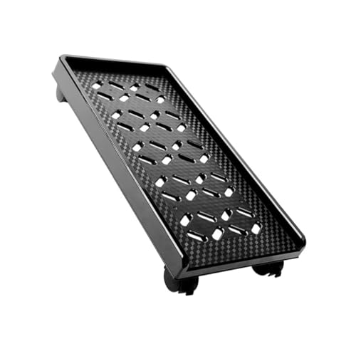 TOPPERFUN モバイルスタンド キャスター付きケースホルダー 耐久性台式??主机托架 オフィス自宅用 滑り止め付き移動式パソコン台 設計