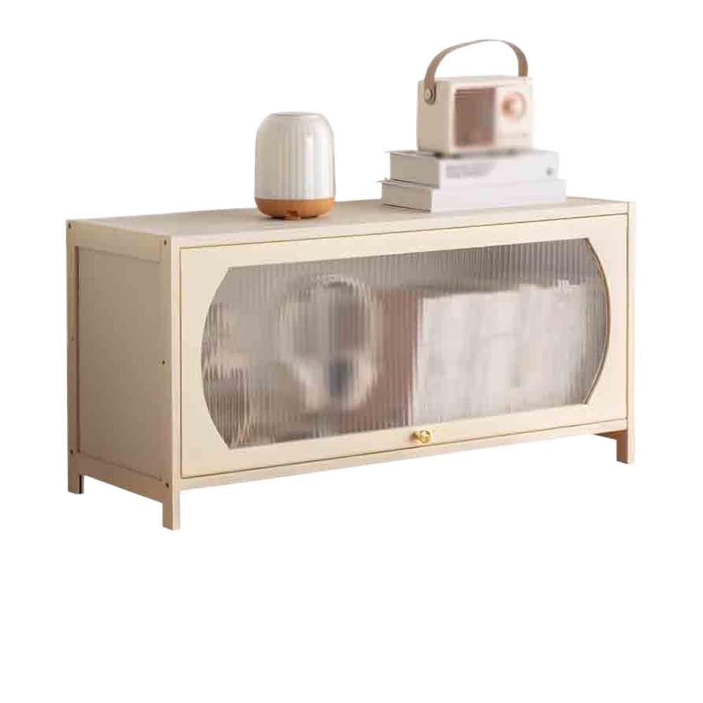 Bibliothèque de bureau anti-poussière étagère de rangement en bambou compacte pour studio