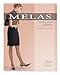 Melas 6 Pair Women's 12 Denier Crystal Sheer Control Top Pantyhose Honey Medium