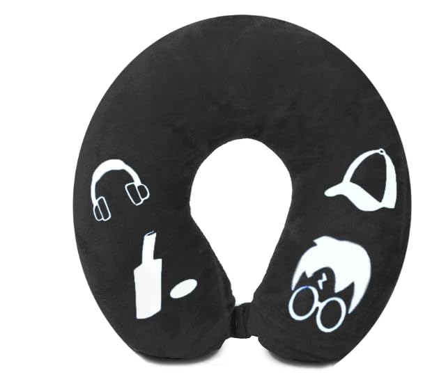 Image of Velvet Soft Special Cool Design Edition U Shape Neck Pillow for Men & Boy
