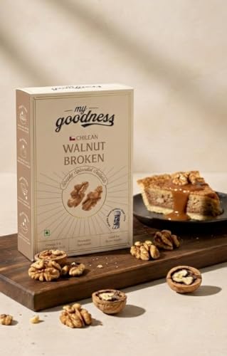 My Goodness! Chilean Walnut Broken – Single Origin, Premium Extra Light Halves Broken (Akhrot) | 180g | Rich in Omega-3 & Antioxidants | Gourmet Healthy Snack | 100% Natural & Crispy