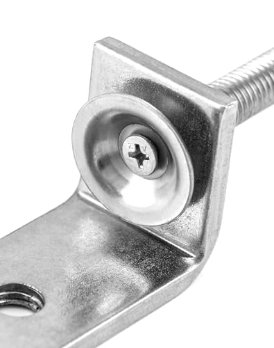 QWORK Braçadeira C de aço inoxidável 304, braçadeira de tigre, pacote com 2 grampos em C resistentes