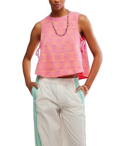 (取寄) フリーピープル レディース タオル テリー トップ Free People women Towel Terry Top Pink Combo Free People Womens Towel Terry Top Pink Combo MD (Women's 8-10