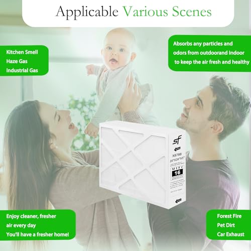 Image of Upgrade 20x26x5 furnace filter Compatible with Lennox X8788 Filter MERV 16