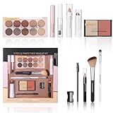 All in One Makeup Kit, Make Up Gift Set for Women, Full Set 11pcs Includes Eyeshadow Palette Mascara Lipstick Blushers Brow Pencil for for Teenager Girls, Essential Cosmetic Bundle for Daily Use - Image 1