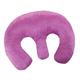predolo Oreiller de Massage En Coton Doux, Coussin de Poitrine/oreiller de Berceau de Visage pour Lit, Coussin de Repose-tête Doux pour Du C, Neige bleue