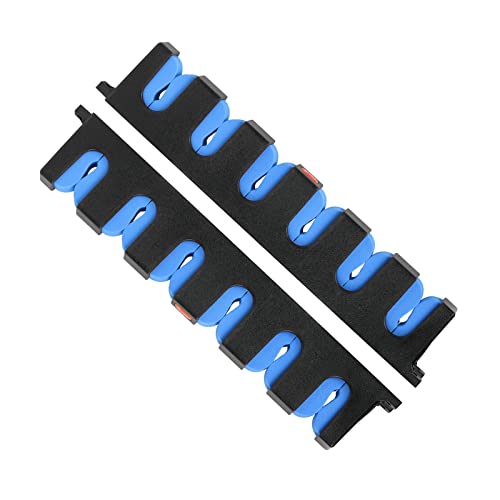 Horizontal Fishing Rod Holders Wall-Mounted – Simple Deluxe Fishing Rod Rack, Great Fishing Pole Holder For Garage, Fishing Rod Rack Holds Up To 6 Rods, 13.6" Blue, 1 Pair #TOP20