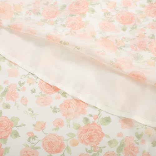 Image of Belle Poque Sun Dresses for Women Spring Summer Floral Midi Flowy Spaghetti Ruffle Wedding Guest Tea Party Dress
