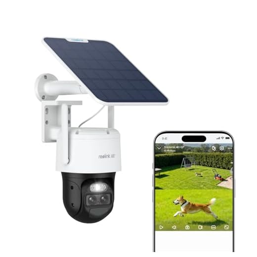 REOLINK Security Camera Wireless Outdoor, Pan Tilt, Auto Tracking Auto Zoom, Solar Powered with 2K Night Vision, 2.4/5GHz WiFi, Local Storage, No Monthly Fee, Trackmix with Solar Panel