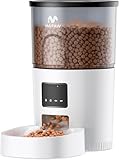 IMIPAW Distributeur Automatique de Croquettes 3L pour Chats et Chiens, Programmable 1 à 10 Repas/Jour, Alimentation Précise et Contrôle Facile via App