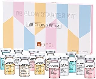 BB Glow Starter Kit BB Glow Serum for Microneedling Serum Ampoule Skin Treatment Kit 0.27oz 12 Vials
