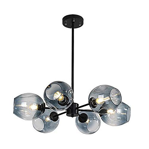 Lampe lumineuse à plafond réglable E27, lustre suspension moléculaire