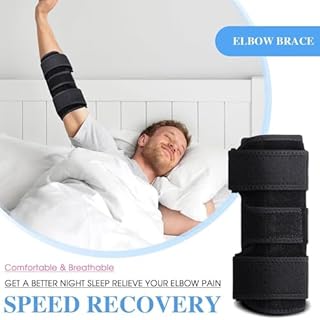XFSRG Tutore Epicondilite Gomito Protezione Supporto Gomiti Fascia di Rinforzo Regolabile per Slogati Fitness Pallavolo Tennis Golf Braccia Sinistra e Destra Unisex(Nero)