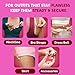 AROOSUM 200 Strips Clothing Tape Women, Strong Hold Body Tape for Skin, No Residue, Invisible Fashion & Dress Tape, Secure Dress, Deep V Necklines, Tops & Straps – Double Sided Tape Clothes